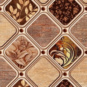 موکت چاپی طرح شبرنگ رنگ قهوه ای